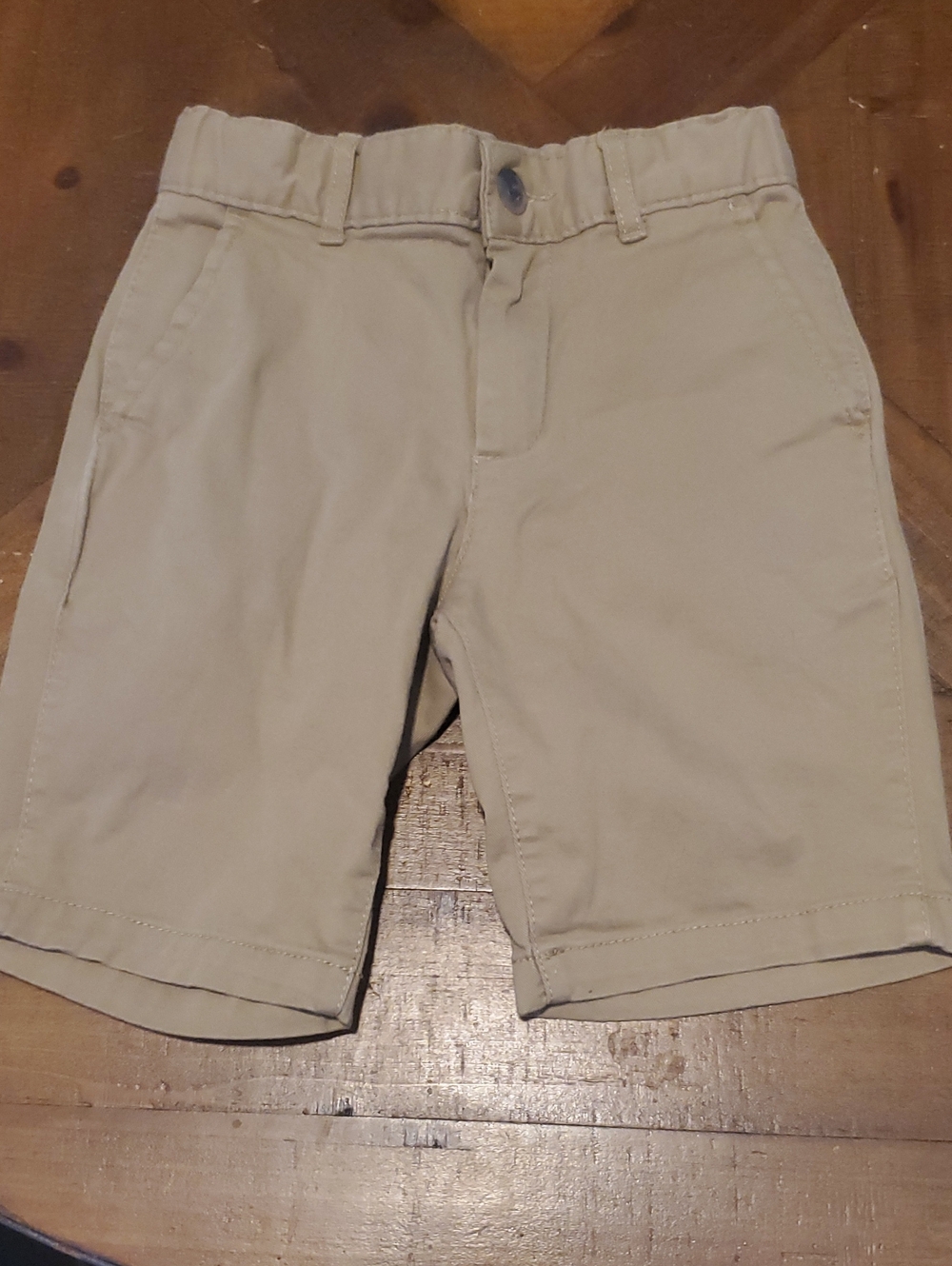 Place Kids Khaki Flat-Front Shorts